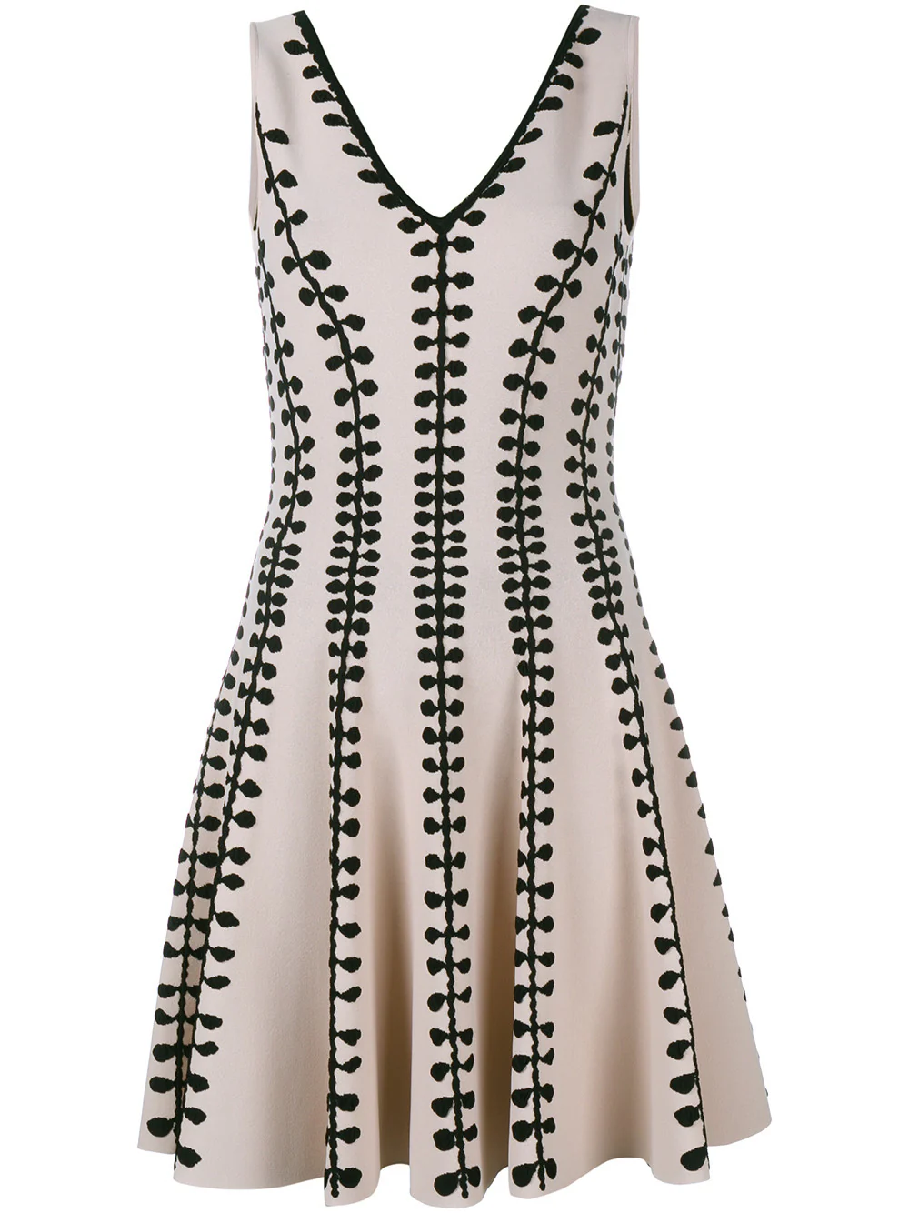 Sleeveless Jacquard Dress