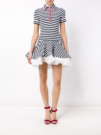 Striped Jersey Mini Dress