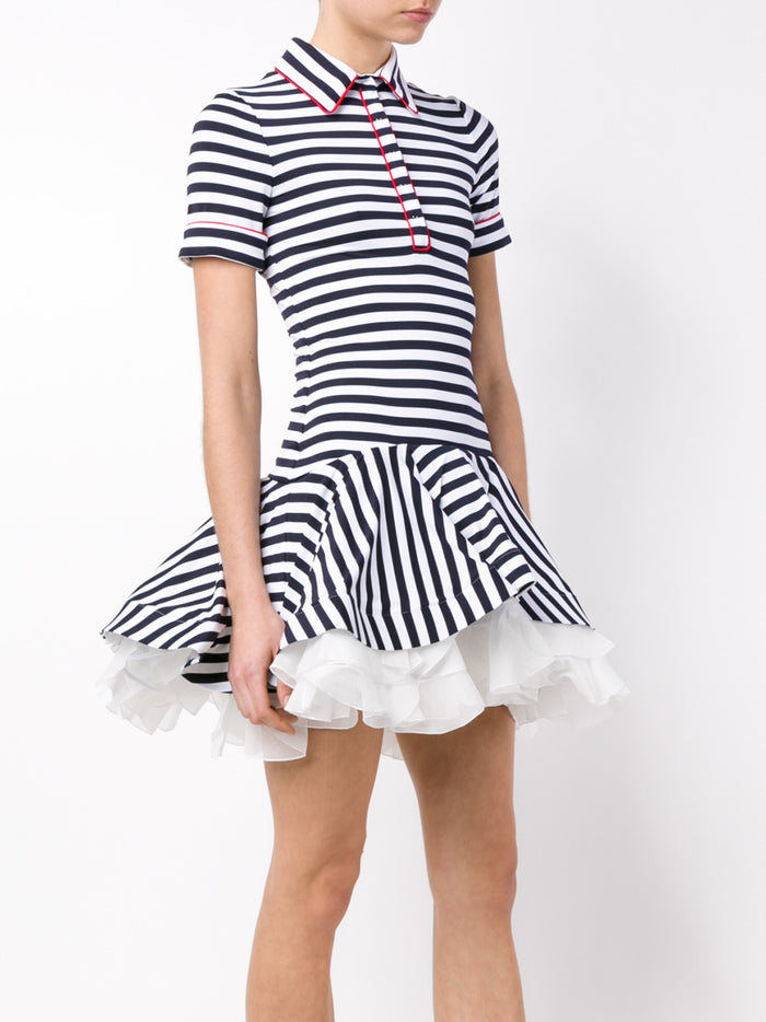 Striped Jersey Mini Dress